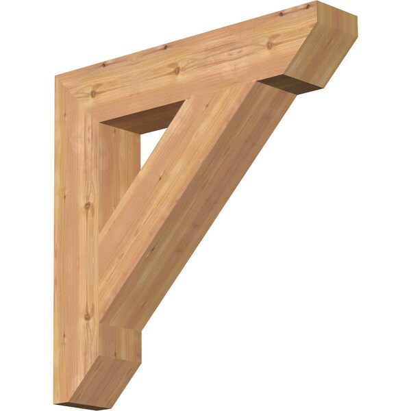 Ekena Millwork Traditional Slat Smooth Bracket, Western Red Cedar, 5 1/2"W x 30"D x 30"H BKT06X30X30TRA06SWR - main